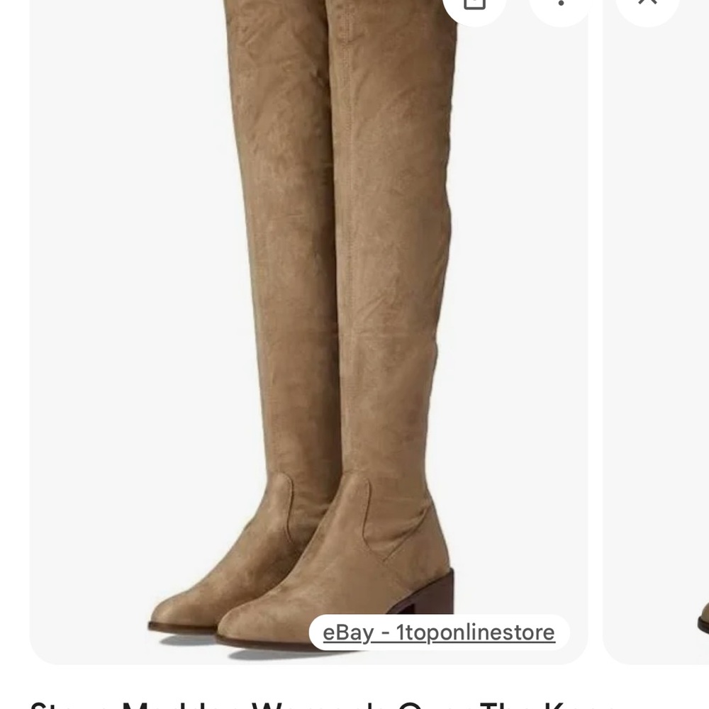Steve Madden georgette over the knee boots